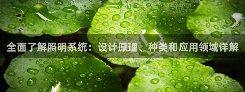 千亿国际首页登录网址：全面了解照明系统：设计原理、种类和应用领域详解